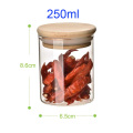 450ml storage jar glass jar bamboo cover  Storage-54S